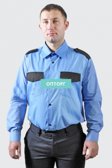Рубашка охранника дл. рукав мужская №УФР-Р-160