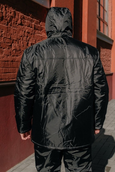 Куртка "Альбатрос" утепл. Оксфорд черный №БСР-164-1