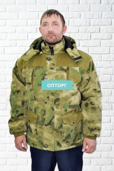 Куртка зимняя мужская "Следопыт" (рип-стоп) №УФР-Р-7152