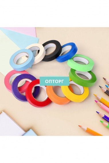 Малярная клейкая лента (крепп, цветная 19 мм) №РЛС-63 (23/104)